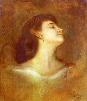 弗朗茨 馮 倫巴赫 Portrait Of A Lady In Profile 弗朗茨 馮 倫巴赫 Portrait Of A Lady In Profile
